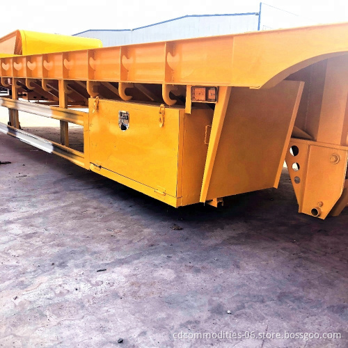 New Best-selling New 3 Axle 60 Ton Lowbed Semi Trailer